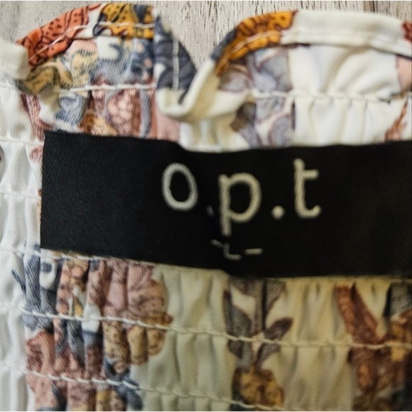 O.P.T Square Neck Smocked Maxi Dress White and Floral Tiered Skirt wore by - Picture 11 of 16